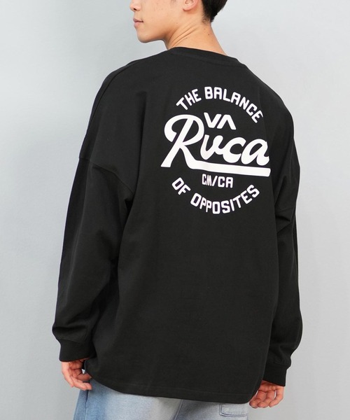RVCA（ルーカ） tシャツ ロンTee/長袖Tシャツ ラウンドロゴ オーバー