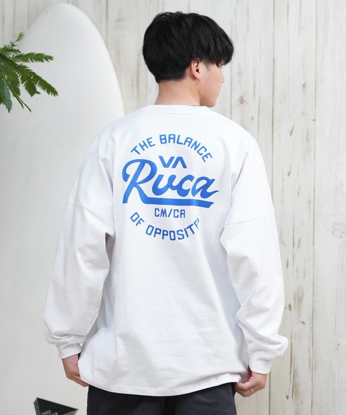 RVCA（ルーカ） tシャツ ロンTee/長袖Tシャツ ラウンドロゴ オーバー