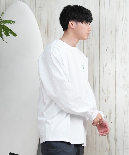 RVCA（ルーカ） tシャツ ロンTee/長袖Tシャツ ラウンドロゴ オーバー