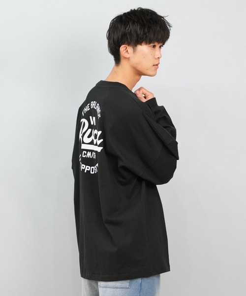 RVCA（ルーカ） tシャツ ロンTee/長袖Tシャツ ラウンドロゴ オーバー 