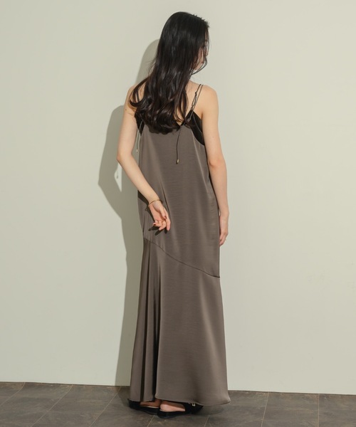 NEUNA（ヌナ） ワンピース ワッシャーサテンキャミワンピース
