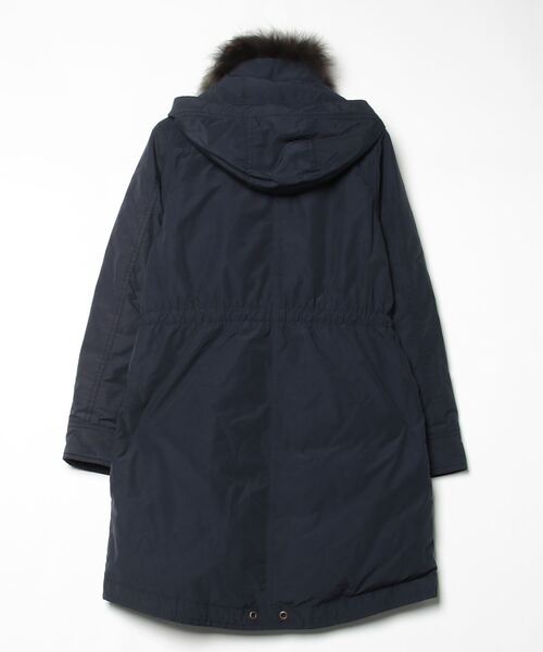 【PLST 】希少サイズ　ロングダウンコート ネイビー 4 L相当 PLST ダウンコート 4 (XL) ポリエステル ネイビー - メルカリ