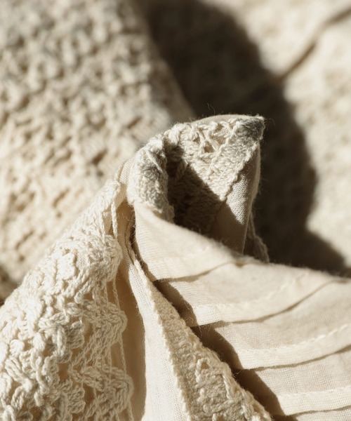 「antiqua」 「patterntorso」半袖ブラウス FREE ナチュラル レディース antiqua 「antiqua」 「patterntorso」半袖ブラウス FREE