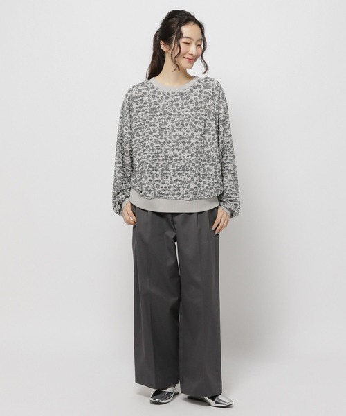 niko and… tシャツ フリフリアソートクルーネックプルオーバー