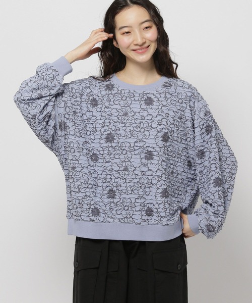 tシャツ フリース クルーネック プルオーバー レディース Edition tシャツ キョウネンフライス クルーネックプルオーバー