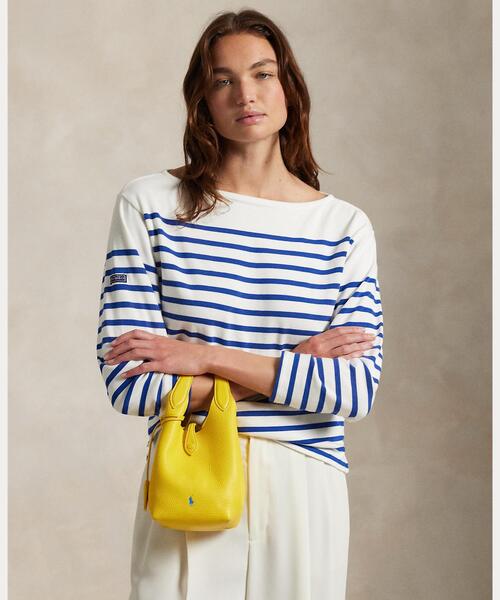 POLO RALPH LAUREN ハンドバッグ Polo Play レザー スモール