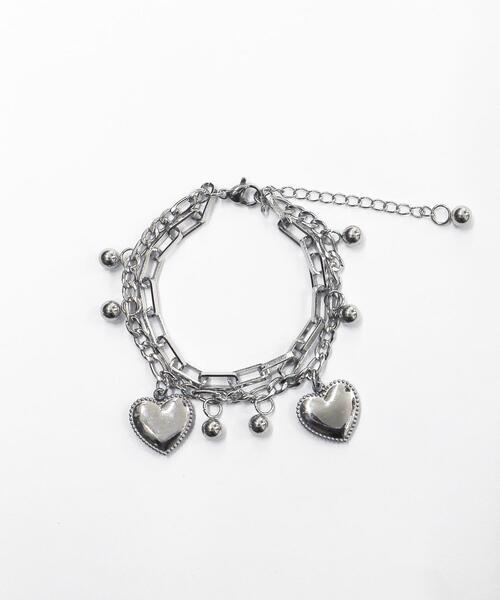 WEDGEWOOD ♡ハートブレスレット WEGO（ウィゴー） ブレスレット WEGO/ハートアソートチェーンブレス