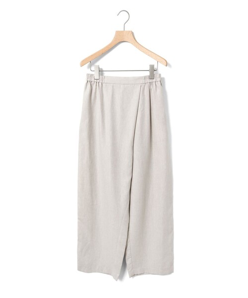 MidiUmi パンツ ノーザンリネンラップパンツ レディース
