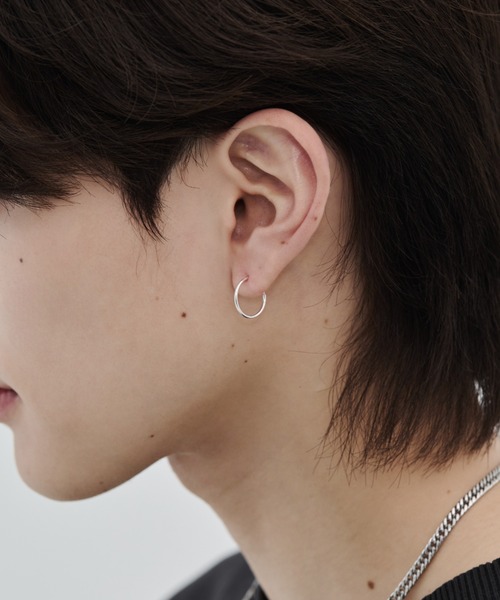 WYZ ピアス silver925 シンプルピアス (両耳用) メンズ : ZOZOTOWN