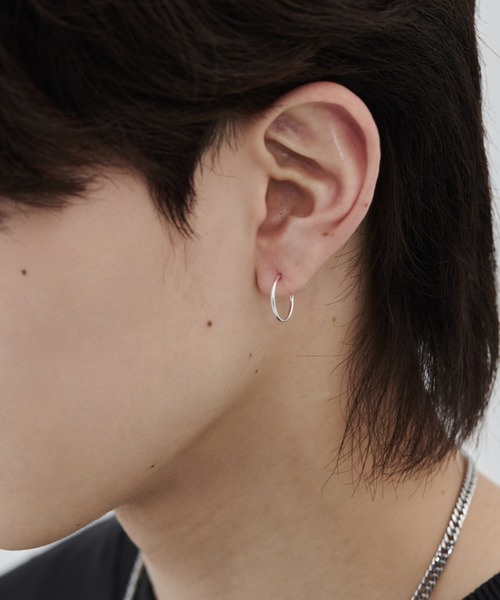 WYZ ピアス silver925 シンプルピアス (両耳用) メンズ : ZOZOTOWN