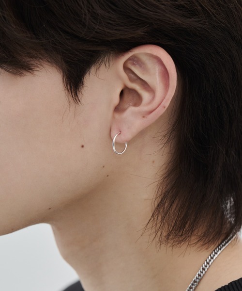 WYZ ピアス silver925 シンプルピアス (両耳用) メンズ : ZOZOTOWN