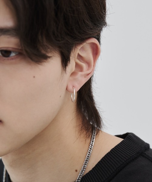 WYZ ピアス silver925 シンプルピアス (両耳用) メンズ : ZOZOTOWN