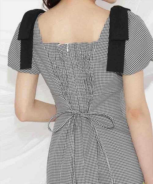 WILLSELECTION ワンピース ショルダーリボンマーメイドワンピース 
