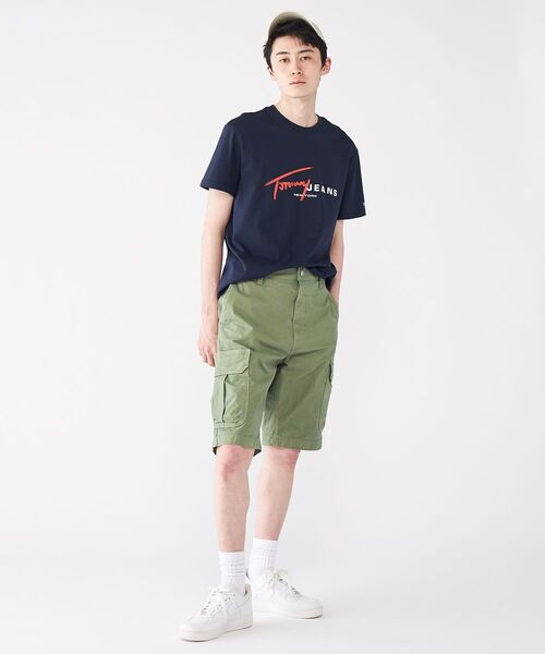TOMMY JEANS パンツ ツイルレギュラーカーゴショーツ メンズ 