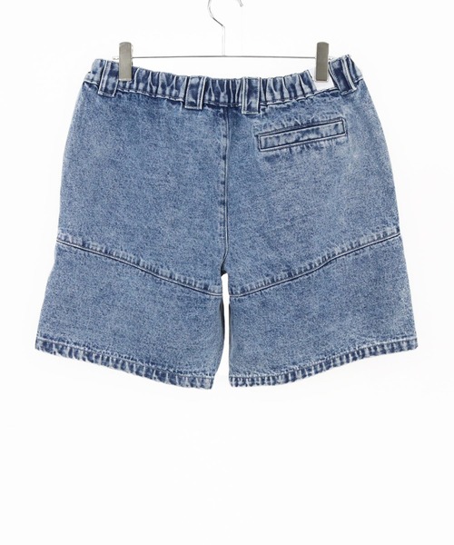 パンツ  Washing Jeans short S GLIMCLAP ジーンズ mp13555- Chemical wash denim shorts デニム