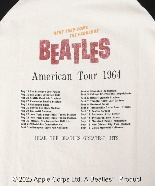 The Beatles tシャツ THE BEATLES ビートルズ 古着風 ラグラン