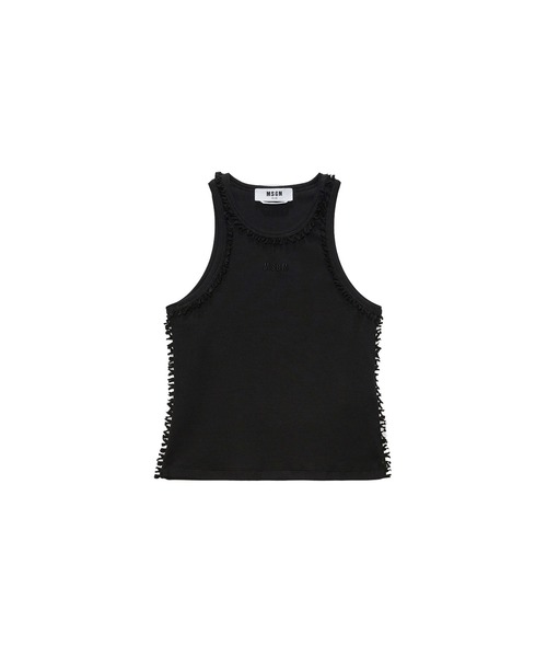 MSGM（エムエスジーエム） タンクトップ ノースリーブ リボン 