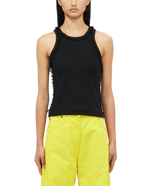 MSGM（エムエスジーエム） タンクトップ ノースリーブ リボン 