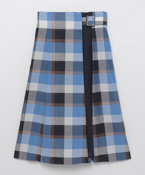 BLUE LABEL CRESTBRIDGE スカート　チェック　ベルト BLUE LABEL CRESTBRIDGE スカート クレストブリッジチェック