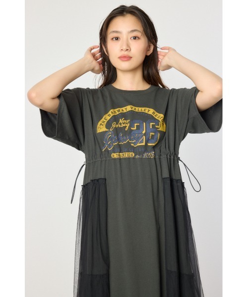 RODEO CROWNS WIDE BOWL ワンピース サイドティアードマキシ