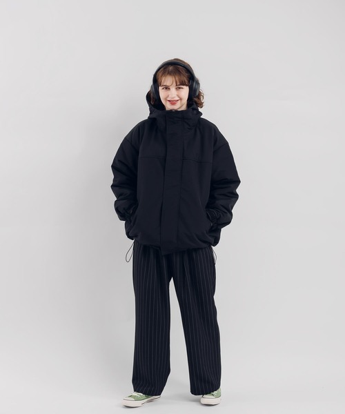 「MUHET」 マウンテンパーカー MEDIUM ブラック レディース_画像2