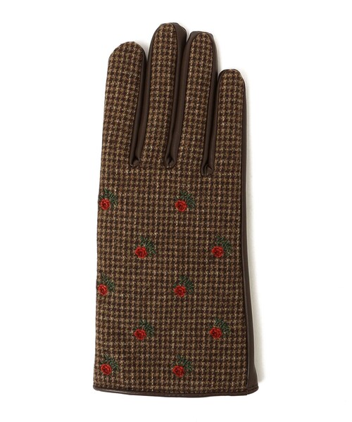 「Casselini」 手袋 ONE SIZE ブラウン レディース_画像3