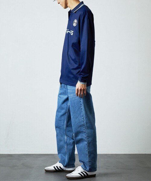 umbro 長袖ポロシャツ ホワイト/ネイビー umbro 「UMBRO」 長袖ポロシャツ X-LARGE ネイビー メンズ