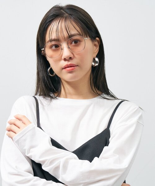 【送料関税込み】スチールサングラス Runway Show Zoff サングラス ウェリントン型 サングラス|カラーレンズ