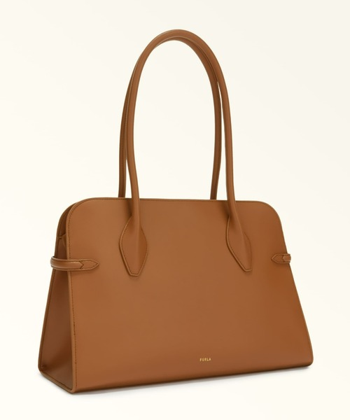 FURLA ゴールド レザー トートバッグ FURLA Furla フルラ トートバッグ GOCCIA XL ゴッチャ WB01498