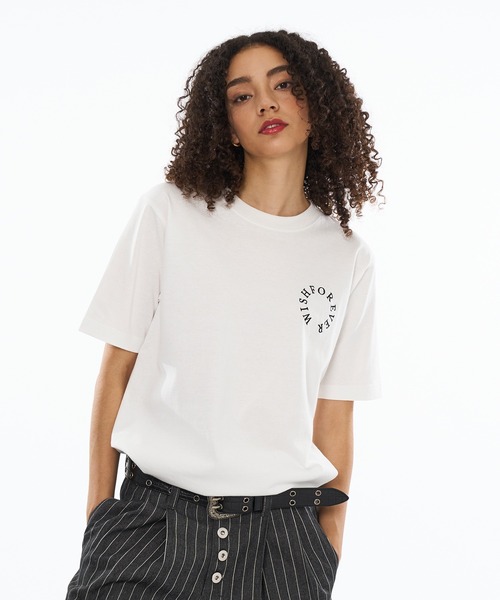 WISH FOR EVER tシャツ DRAW CODE CIRCLE STITCH T / ドロー