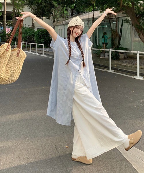 i-dare ワイドパンツ パンツ 「i-dare」裾レース ロング丈 ガウチョ