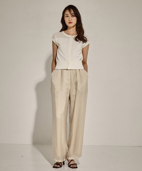 CLANE スラックス パンツ 「CLANE/クラネ」SHEER AIRY PANTS