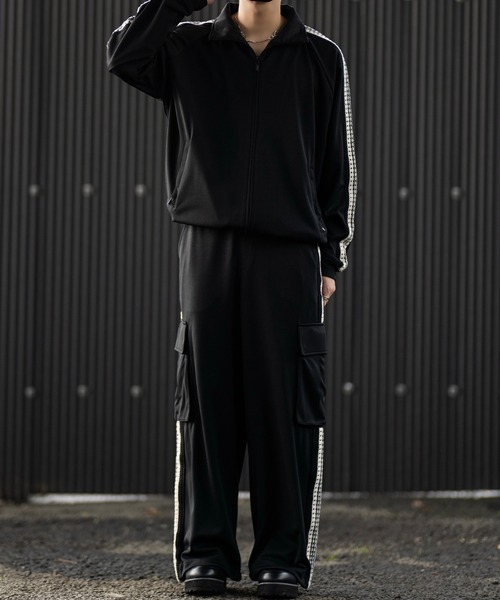 CLEL（クレイル） ジャージ 「CLEL」Hand Knitting 2way Track Jacket