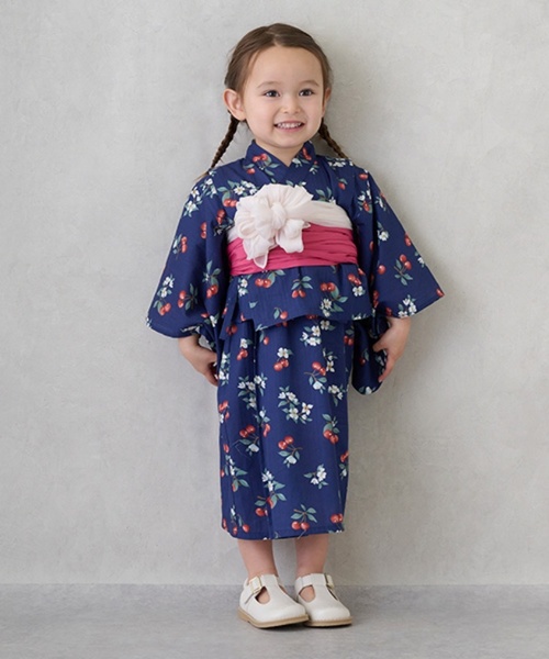 【キッパー様せ新作】140cm kids浴衣1715 S-Lサイズ】SAKURA 浴衣 / 組曲 KIDS | ファッション通販 【公式