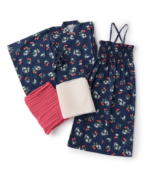 petit main 120cm 27点♡浴衣付き petit main 浴衣 「WEB限定/2WAY着用」アソート浴衣 キッズ 子供