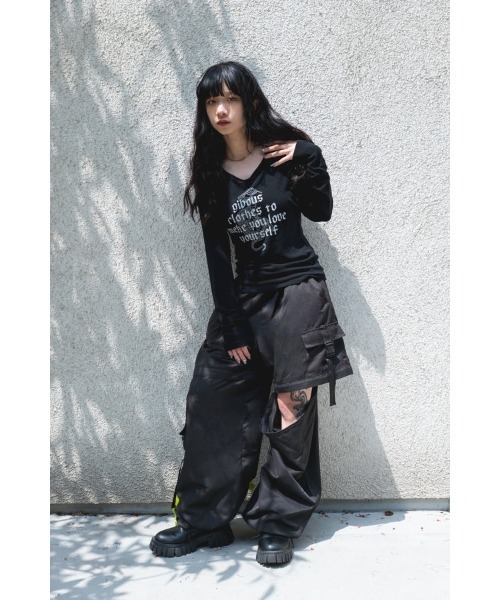 トップス gibous logo jersey scorpion black purple gibous(ギボス) logo jersey scorpion black purple pants