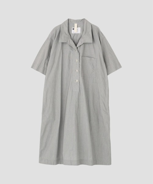 MHL. ワンピース LIGHT WASHED COTTON POPLIN DRESS : ZOZOTOWN
