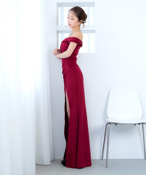 Tika（ティカ） ドレス キャバドレス ロング タイト オフショルダー