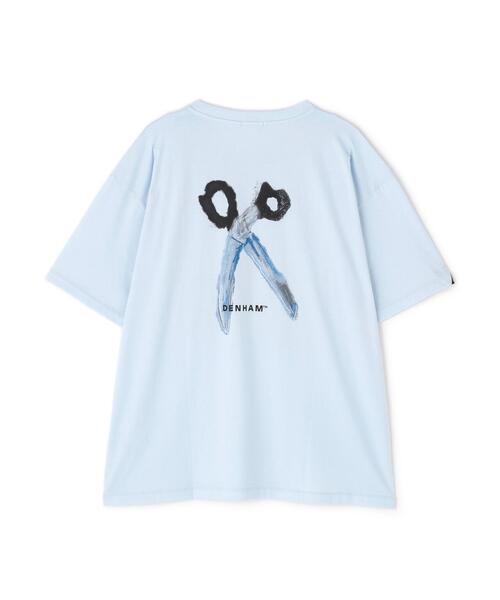 DENHAM tシャツ DENHAM/デンハム/WATER PAINTING SCISSOR TEE