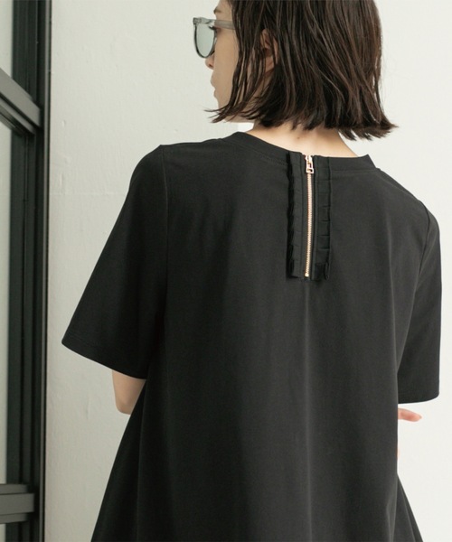 OPAQUE.CLIP tシャツ Aラインドッキングカットソー「洗濯機洗い