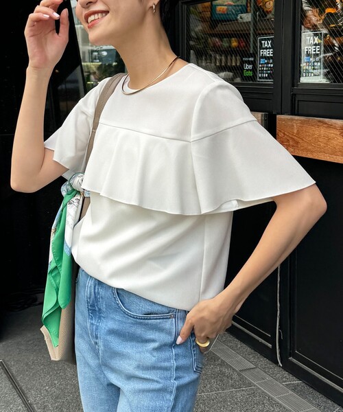 「NOLLEY'S」 半袖ブラウス 38 オフホワイト レディース