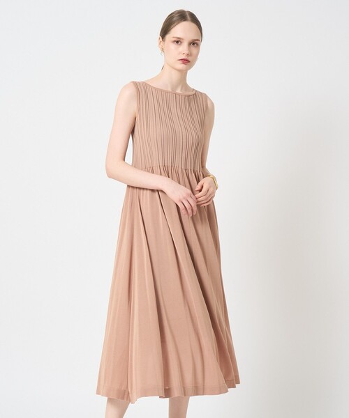 【極美品】アナイ　ロングワンピース　ノースリーブ　ランダムリブ　マキシ丈　S ANAYI（アナイ） ワンピース ランダムリブロング ワンピース