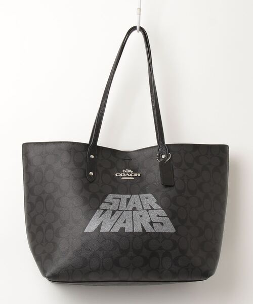COACH STAR WARS トートバッグ ブラック COACH 「COACH」 トートバッグ「star warsコラボ」 - ブラック