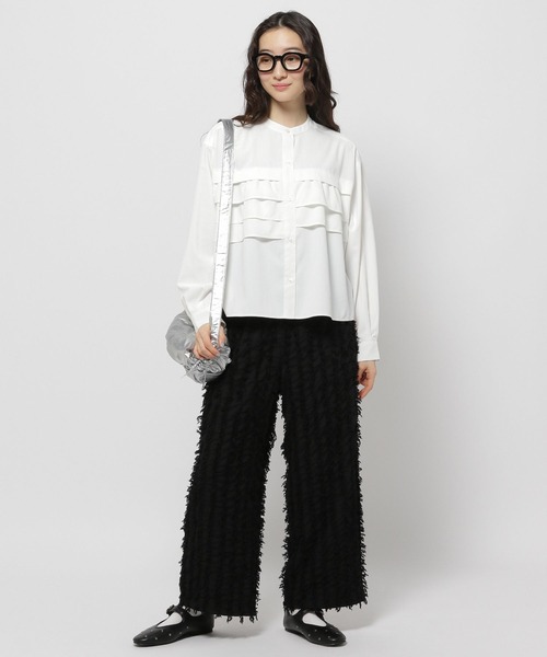 「niko and...」 長袖ブラウス LARGE ブルー レディース