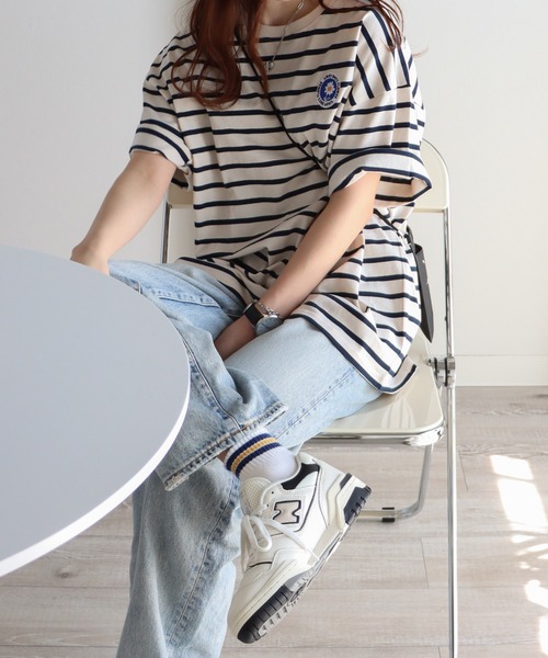 「COURO」 半袖Tシャツ L オートミール レディース