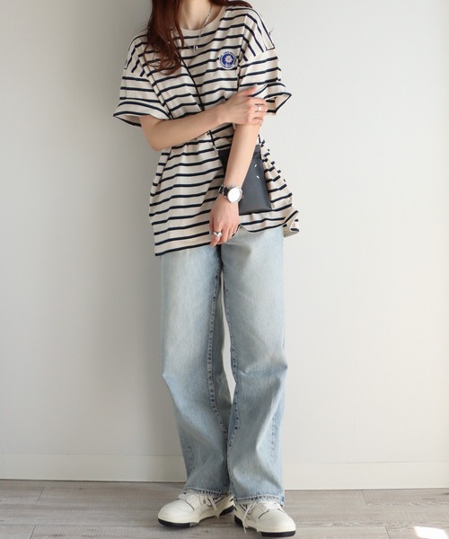 「COURO」 半袖Tシャツ L オートミール レディース