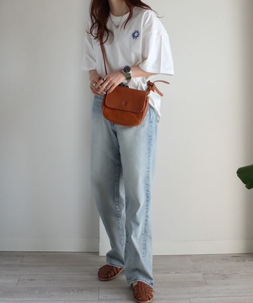 「COURO」 半袖Tシャツ L オートミール レディース