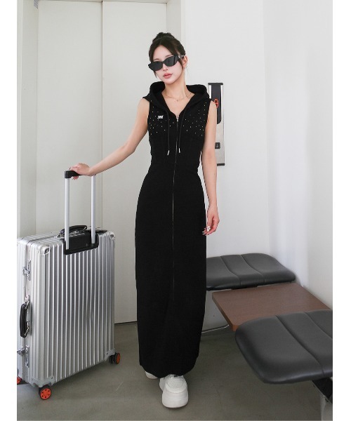 Darich シャイニースウェットロングワンピース Darich ワンピース シャイニースウェットロングワンピース
