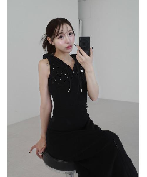 Darichシャイニースウェットロングワンピース Darich ワンピース シャイニースウェットロングワンピース