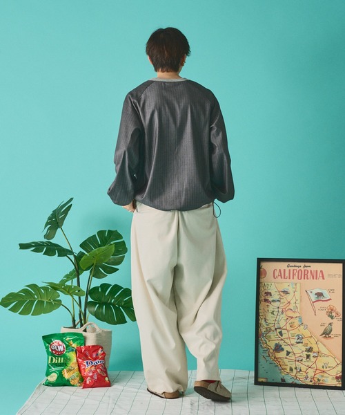 「Adoon plain」 長(zhǎng)袖Tシャツ LARGE ブラック メンズ